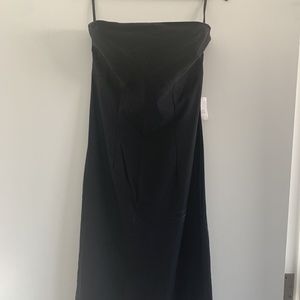 Rue 21 Strapless Black Bodycon Midi Dress Sz XL